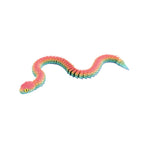 3D printed viper figurine, realistic animal model, printed snake