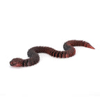 3D printed viper figurine, realistic animal model, printed snake