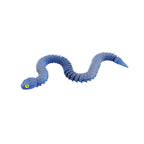 3D printed viper figurine, realistic animal model, printed snake