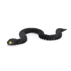 3D printed viper figurine, realistic animal model, printed snake