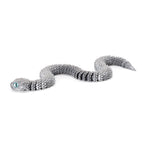 3D printed viper figurine, realistic animal model, printed snake