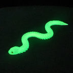 3D printed viper figurine, realistic animal model, printed snake