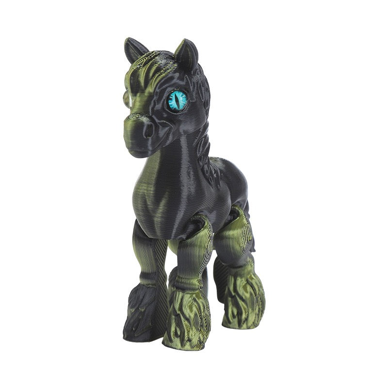 3D printed baby horse cute new cross-border display item figurine horse model horse toy