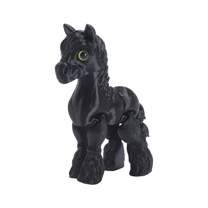 3D printed baby horse cute new cross-border display item figurine horse model horse toy