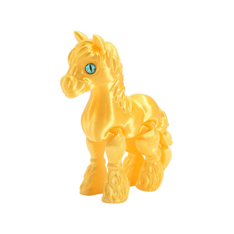 3D printed baby horse cute new cross-border display item figurine horse model horse toy