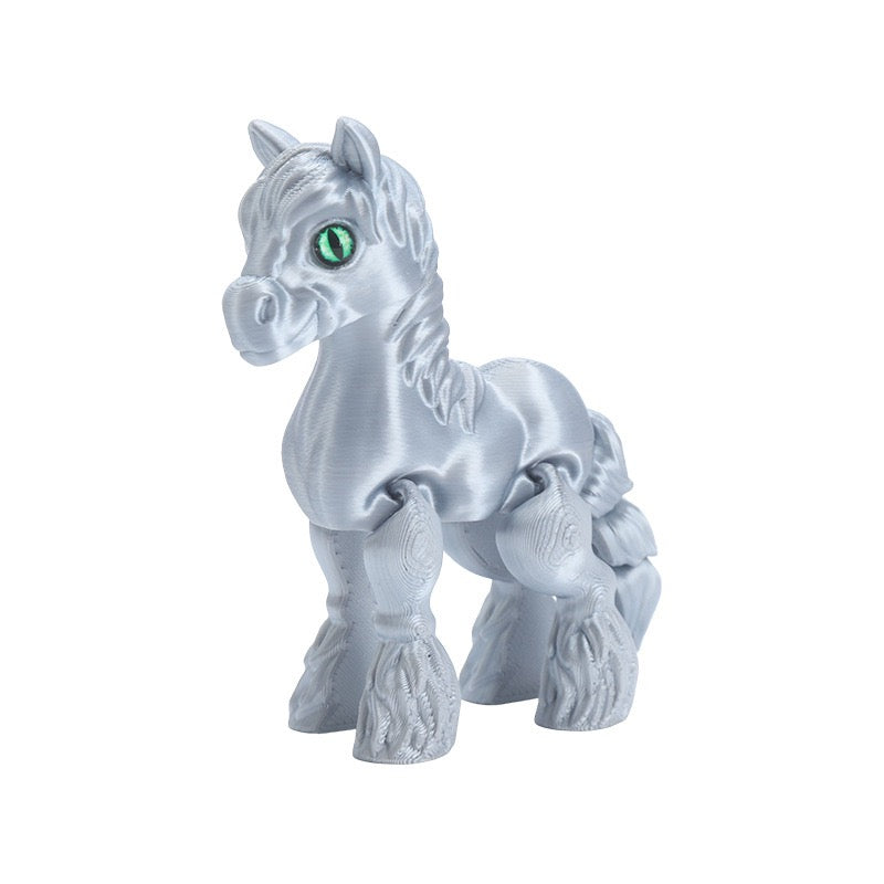 3D printed baby horse cute new cross-border display item figurine horse model horse toy