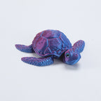 3D printed toy turtle figurine, children's toy gift, creative gradient animal simulation model