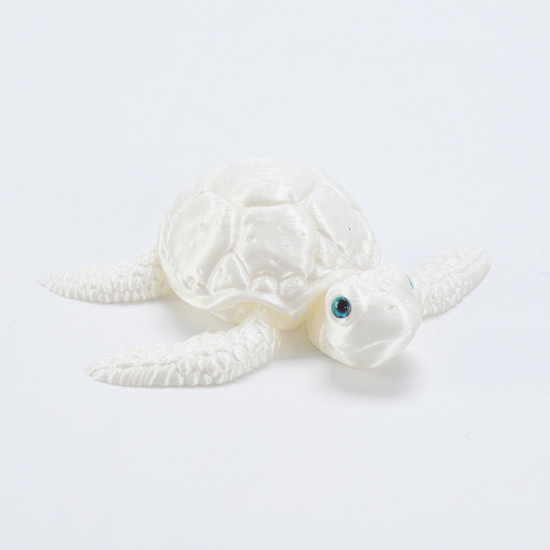 3D printed toy turtle figurine, children's toy gift, creative gradient animal simulation model