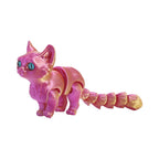 3D printed cute little cat pet tabletop figurine, handcrafted model, children's animal toy, gift decoration, wholesale available