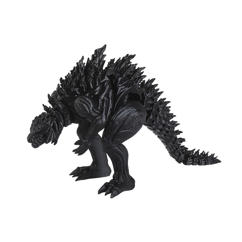 3D printed muscle Godzilla dinosaur creative model figurine