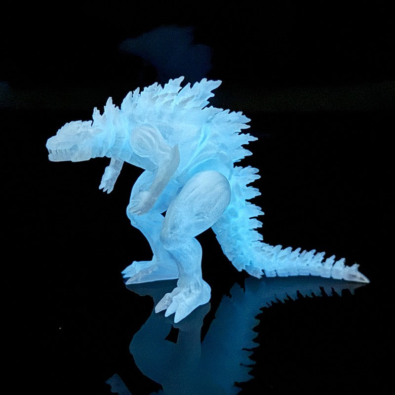 3D printed muscle Godzilla dinosaur creative model figurine