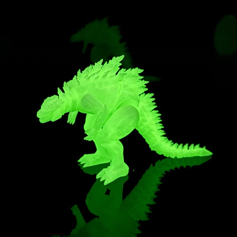3D printed muscle Godzilla dinosaur creative model figurine