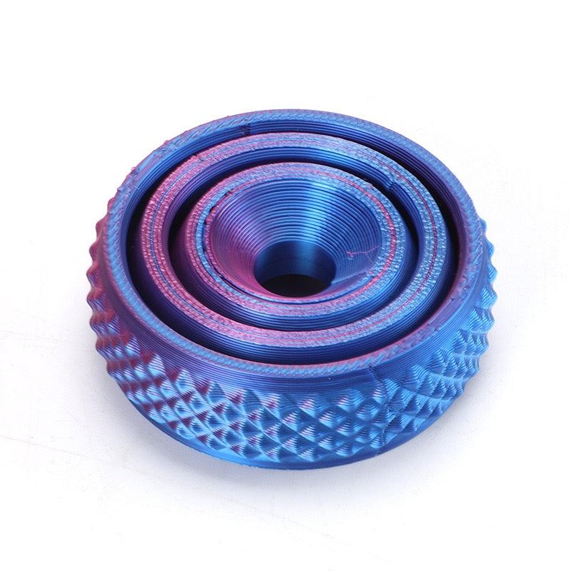 3D printed toy fidget spinner, stress-relieving rotating top, cool toy with smooth rotation