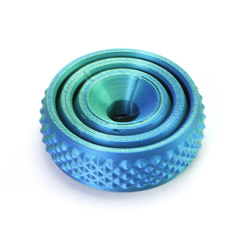 3D printed toy fidget spinner, stress-relieving rotating top, cool toy with smooth rotation