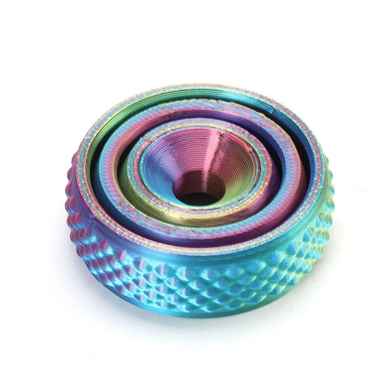3D printed toy fidget spinner, stress-relieving rotating top, cool toy with smooth rotation