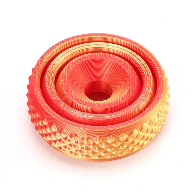 3D printed toy fidget spinner, stress-relieving rotating top, cool toy with smooth rotation