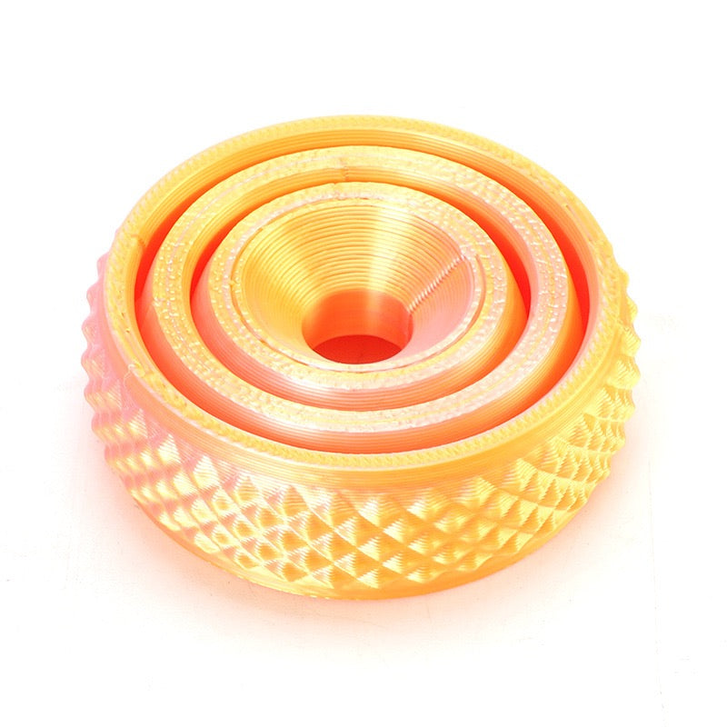 3D printed toy fidget spinner, stress-relieving rotating top, cool toy with smooth rotation