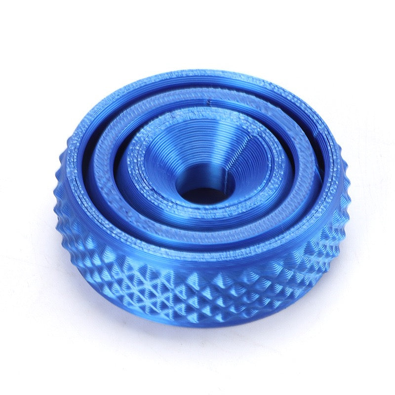 3D printed toy fidget spinner, stress-relieving rotating top, cool toy with smooth rotation