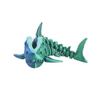 3D printed popular shark bone figurines as creative toys, gifts, booth handicrafts, action figures, and gifts.
