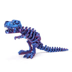 3D printed Tyrannosaurus Rex skeleton figurine with movable joints, creative children's toy, handicraft