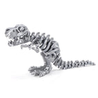 3D printed Tyrannosaurus Rex skeleton figurine with movable joints, creative children's toy, handicraft