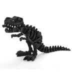 3D printed Tyrannosaurus Rex skeleton figurine with movable joints, creative children's toy, handicraft