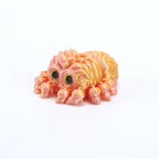 3D printed toy cute baby spider with big eyes, cute decorative item, realistic animal model