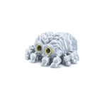 3D printed toy cute baby spider with big eyes, cute decorative item, realistic animal model