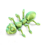 3D printed flexible joint ant toy display item for street vendors, children's toys, small gifts