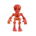 3D printed toy jointed human body skeleton decorative small figurine for Halloween skeleton doll manufacturer wholesale