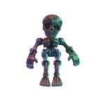 3D printed toy jointed human body skeleton decorative small figurine for Halloween skeleton doll manufacturer wholesale