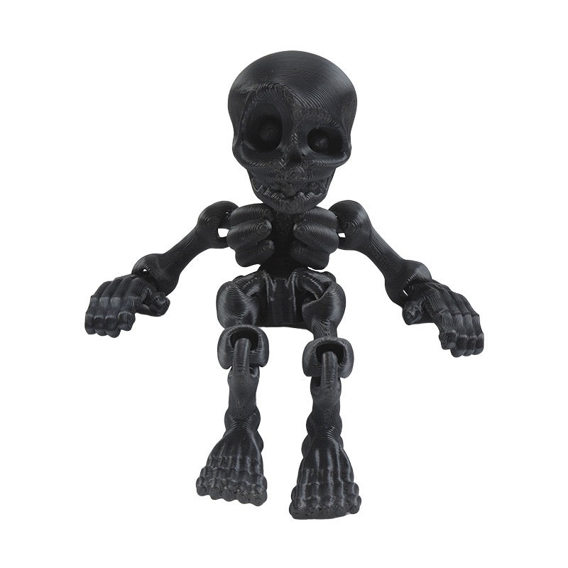 3D printed toy jointed human body skeleton decorative small figurine for Halloween skeleton doll manufacturer wholesale