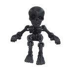 3D printed toy jointed human body skeleton decorative small figurine for Halloween skeleton doll manufacturer wholesale