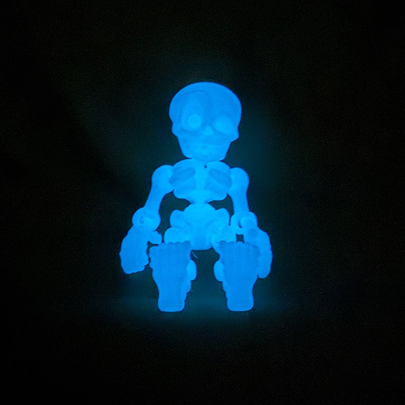 3D printed toy jointed human body skeleton decorative small figurine for Halloween skeleton doll manufacturer wholesale