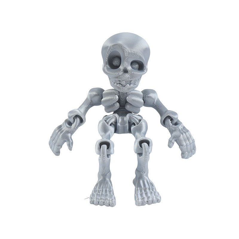 3D printed toy jointed human body skeleton decorative small figurine for Halloween skeleton doll manufacturer wholesale