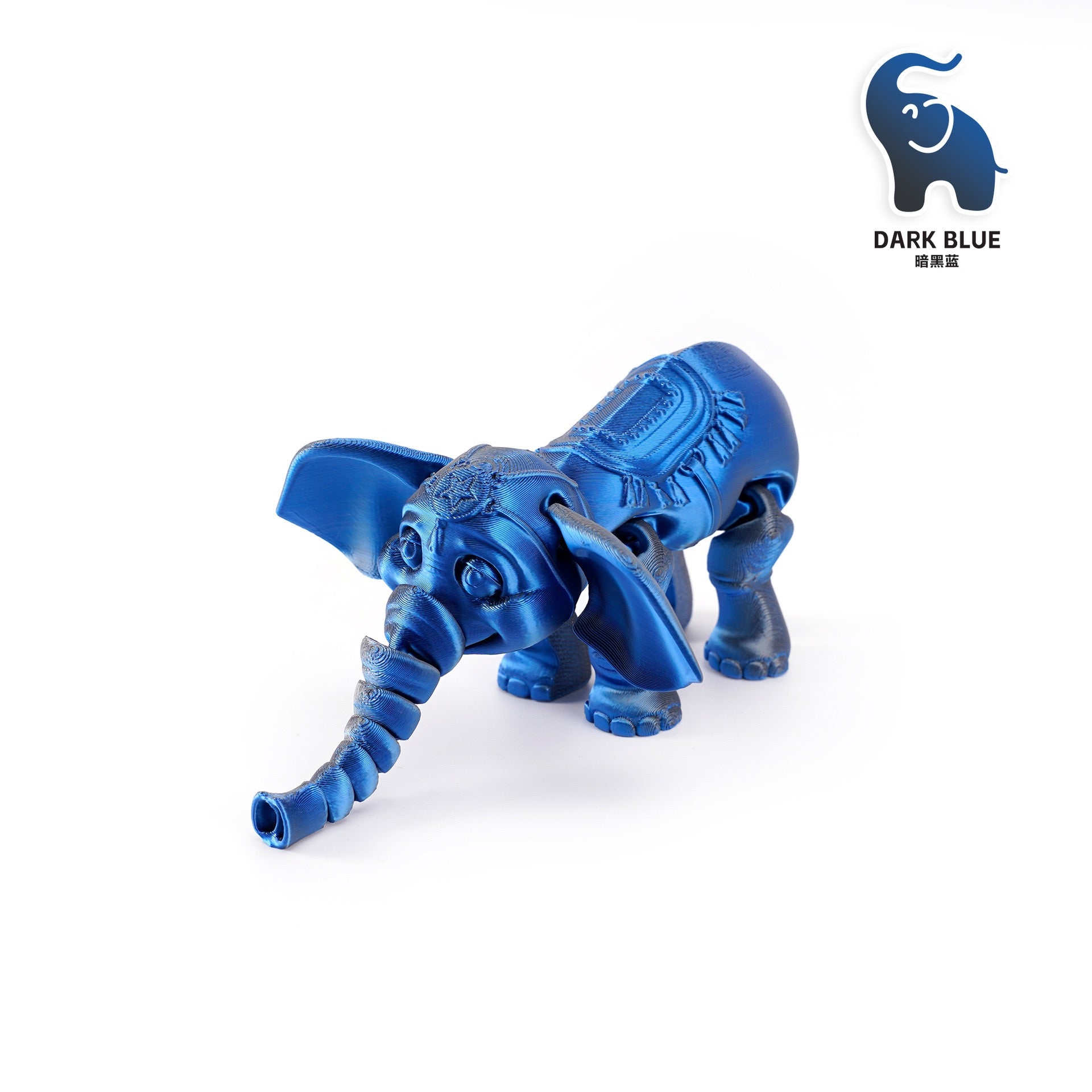 3D printed cross-border best-selling little elephant activity joint desktop figurine forest animal cute big ears