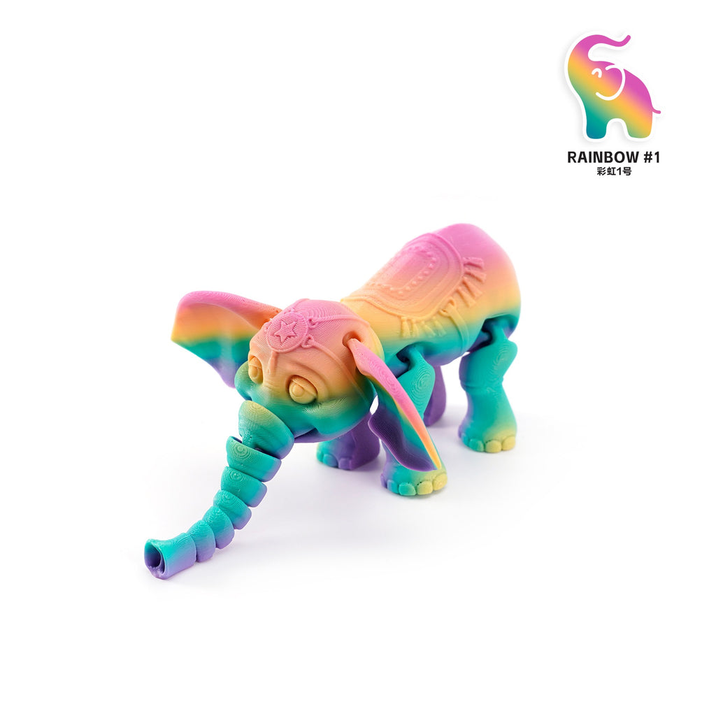 3D printed cross-border best-selling little elephant activity joint desktop figurine forest animal cute big ears