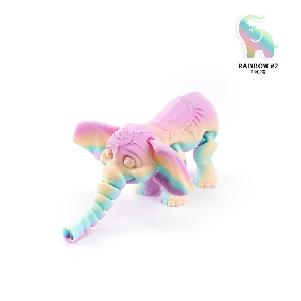 3D printed cross-border best-selling little elephant activity joint desktop figurine forest animal cute big ears