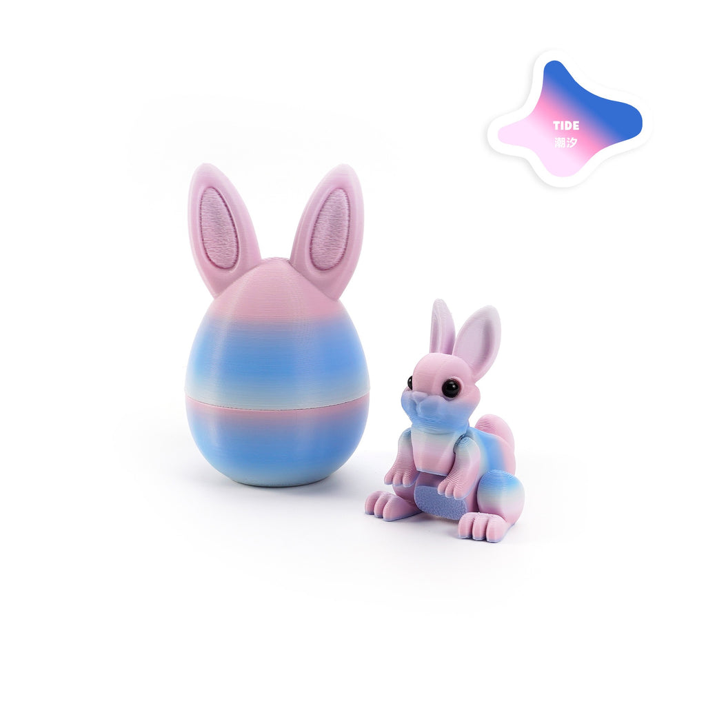 3D printed rabbit egg set - Easter cross-border best-selling craft display item, children's gift