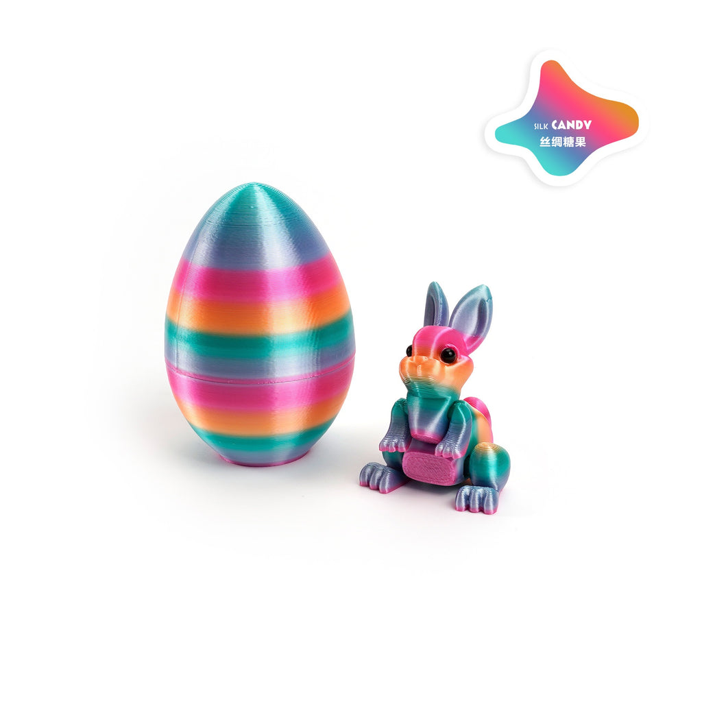 3D printed rabbit egg set - Easter cross-border best-selling craft display item, children's gift