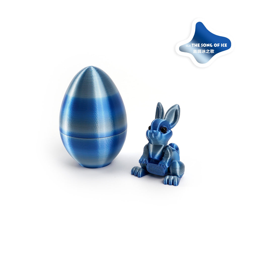 3D printed rabbit egg set - Easter cross-border best-selling craft display item, children's gift