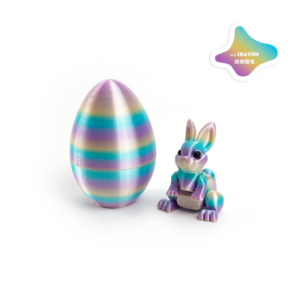 3D printed rabbit egg set - Easter cross-border best-selling craft display item, children's gift