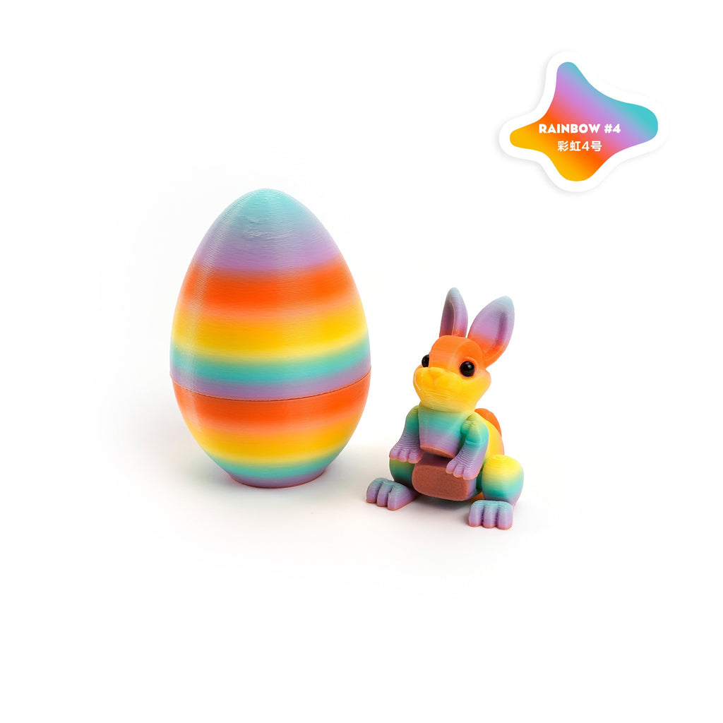 3D printed rabbit egg set - Easter cross-border best-selling craft display item, children's gift