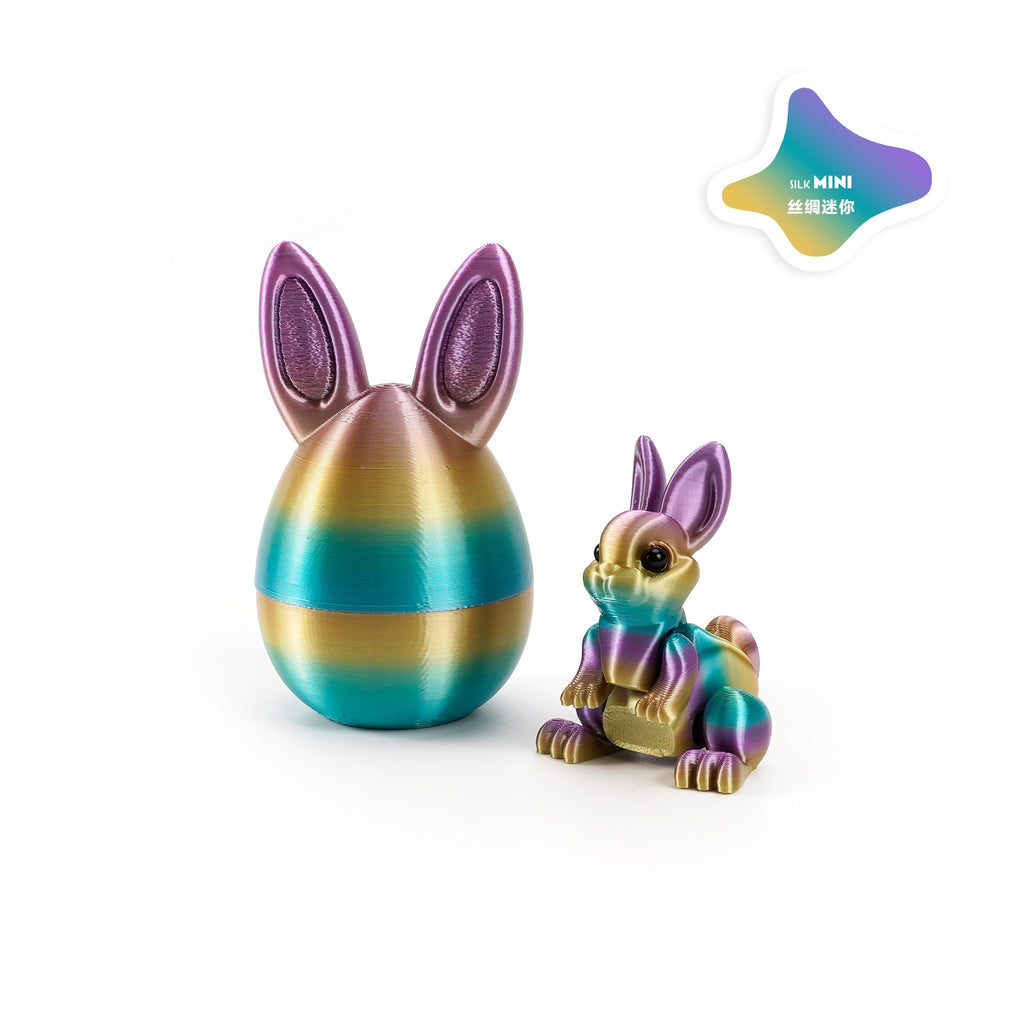 3D printed rabbit egg set - Easter cross-border best-selling craft display item, children's gift