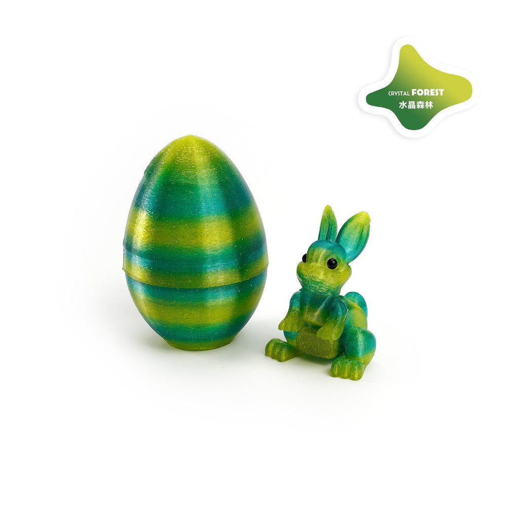 3D printed rabbit egg set - Easter cross-border best-selling craft display item, children's gift