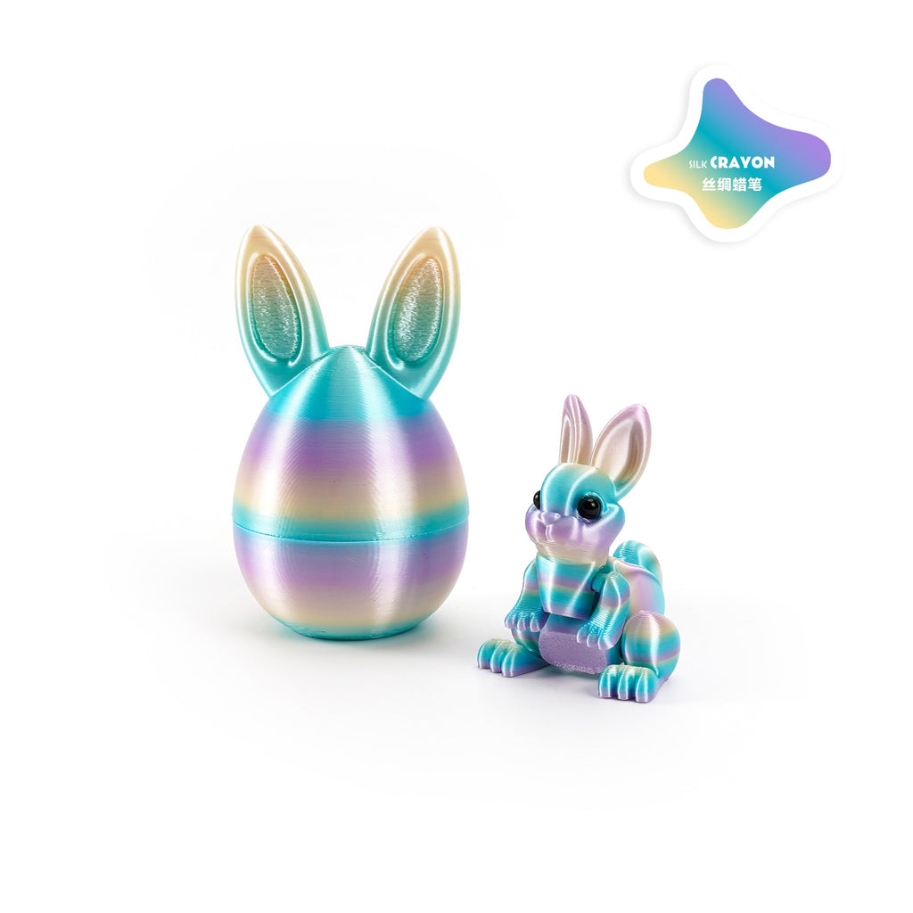3D printed rabbit egg set - Easter cross-border best-selling craft display item, children's gift