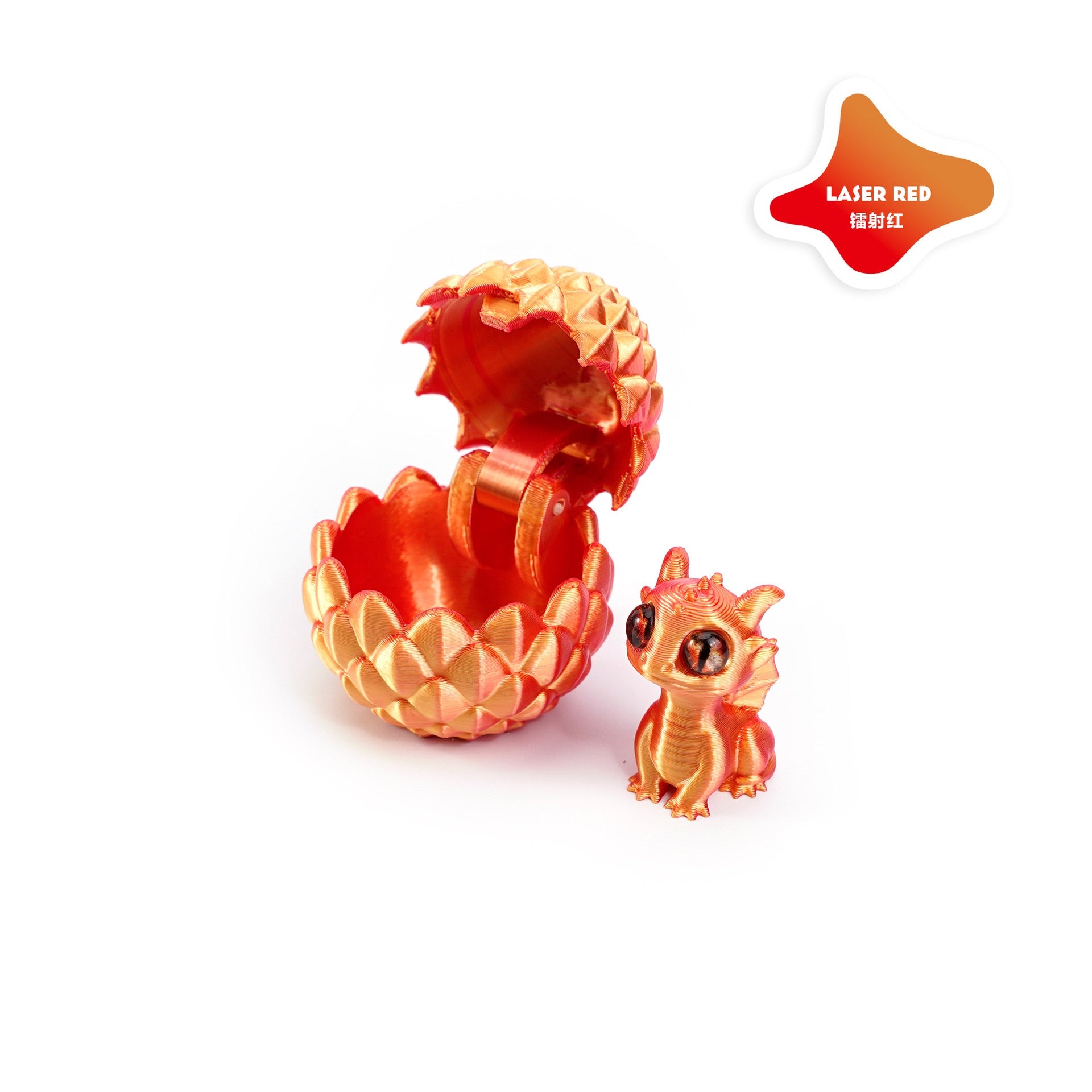 3D printed openable dragon egg set, cute pet dragon figurine, DIY gift, colorful decorative creative trendy toy
