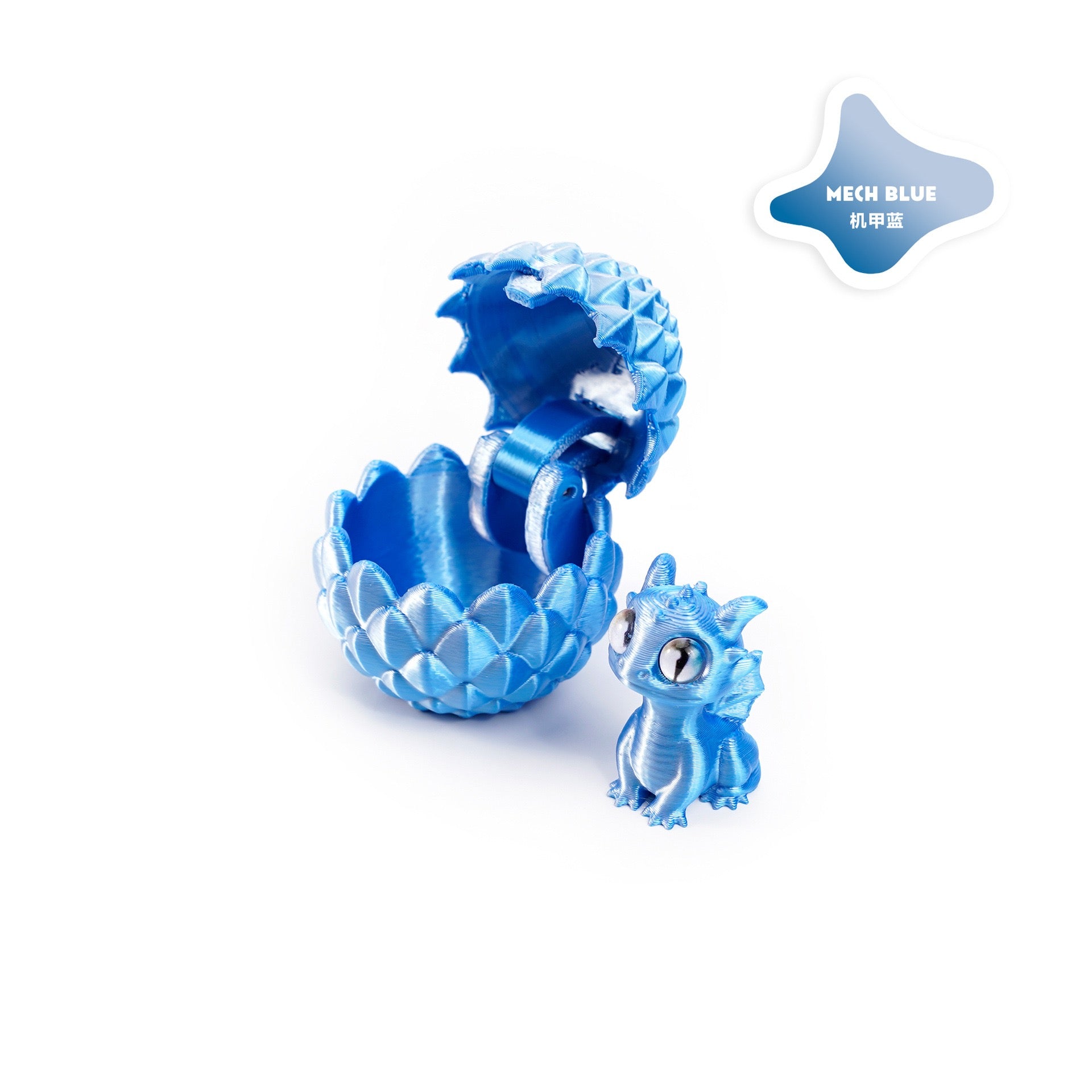 3D printed openable dragon egg set, cute pet dragon figurine, DIY gift, colorful decorative creative trendy toy
