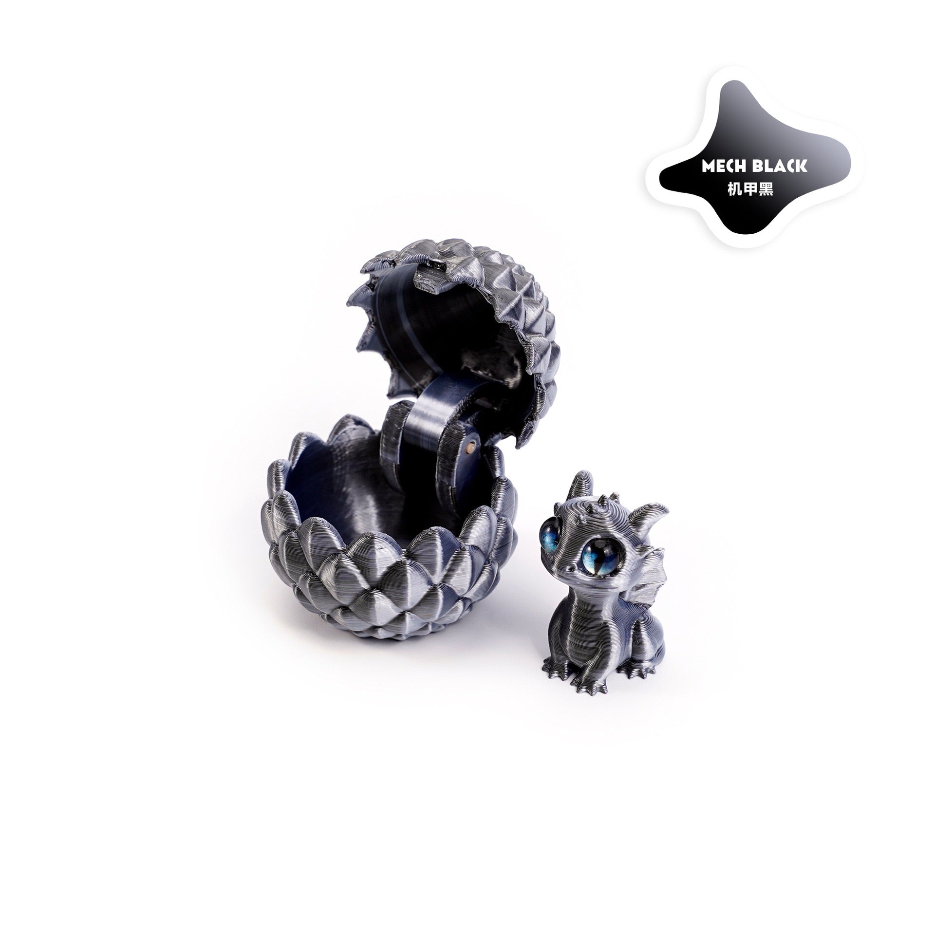 3D printed openable dragon egg set, cute pet dragon figurine, DIY gift, colorful decorative creative trendy toy