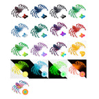 3D printed Amazon movable elastic spider simulation toy with retractable joints and movable one-piece model